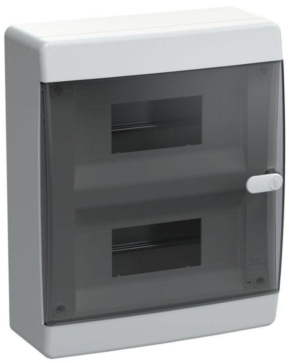 Изображение Корпус пластиковый ЩРН-П-18 IP41 черн. прозр. дверь UNION Compact IEK UIC-KP12-N-18-41-K01