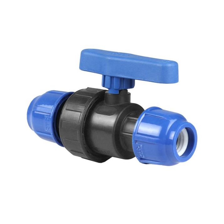 Изображение Кран шаровой компрессионный PN10 d20 для ПЭ труб RTP 14389