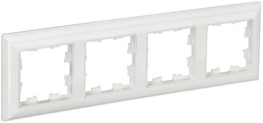 Изображение Рамка 4-м BRITE РУ-4-Бр бел./бел. IEK BR-M42-12-K01
