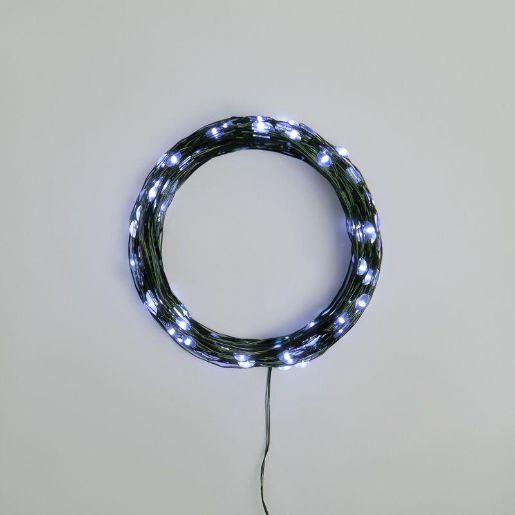Изображение Гирлянда "Роса" 20м 200LED бел. IP20 230В с контроллером провод зел. Neon-Night 303-265
