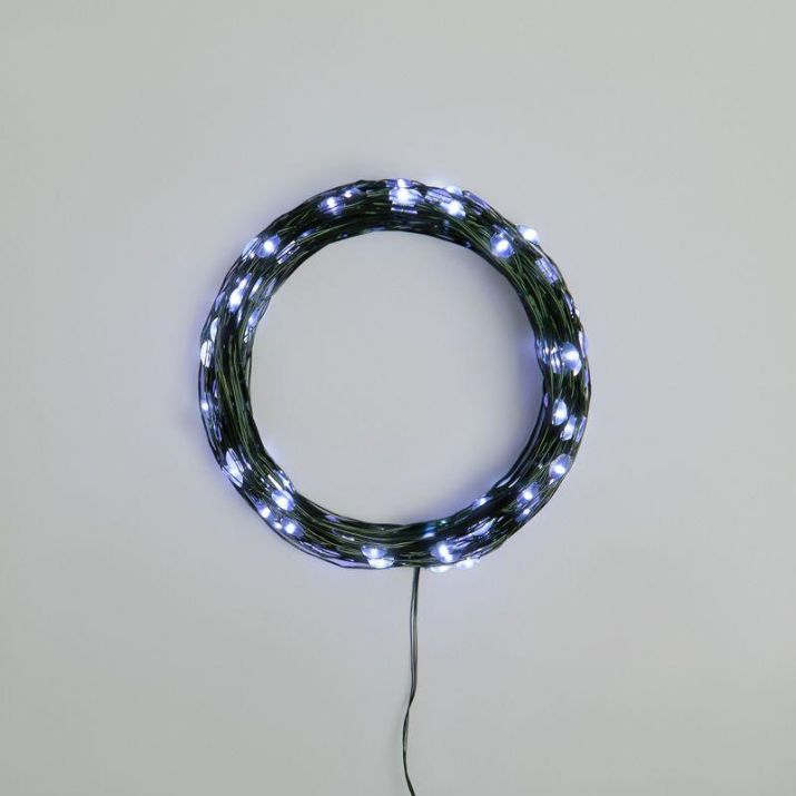Изображение Гирлянда "Роса" 20м 200LED бел. IP20 230В с контроллером провод зел. Neon-Night 303-265