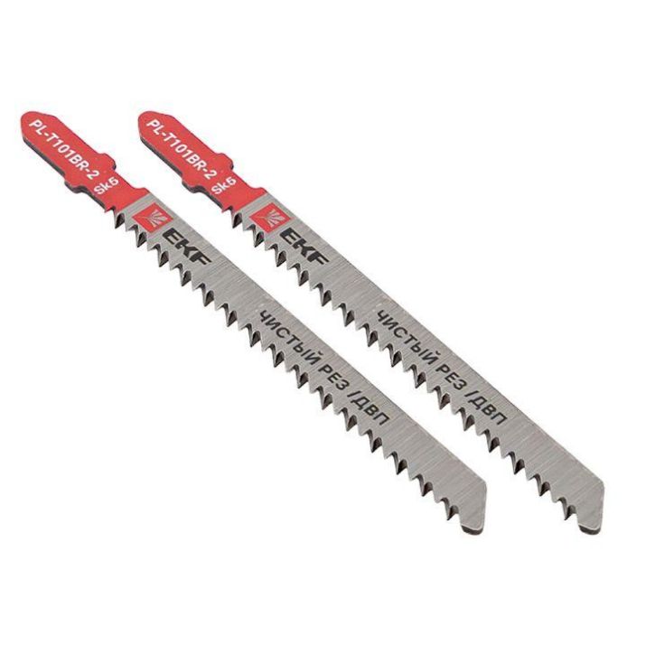 Изображение Пилка для электролобзика обратные T101BR (чистовой рез по ДВП)(SK5) (уп.2шт) Expert EKF pl-t101br-2