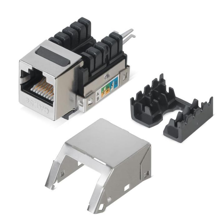 Изображение Вставка Keystone Jack RJ45 кат.5E экранир. WR-KJ-RJ45-C5E-SH-90 90град. заделка тип 110 WRline 505213