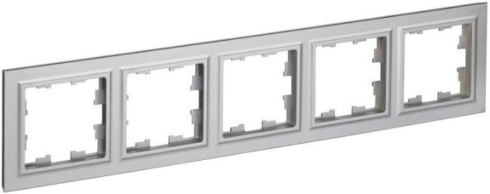 Изображение Рамка 5-м BRITE РУ-5-БрА алюм. IEK BR-M52-K47