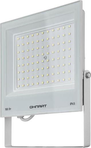 Изображение Прожектор светодиодный 90 140 OFL-100-6K-WH-IP65-LED 100Вт 6000К IP65 8000лм бел. ОНЛАЙТ 90140
