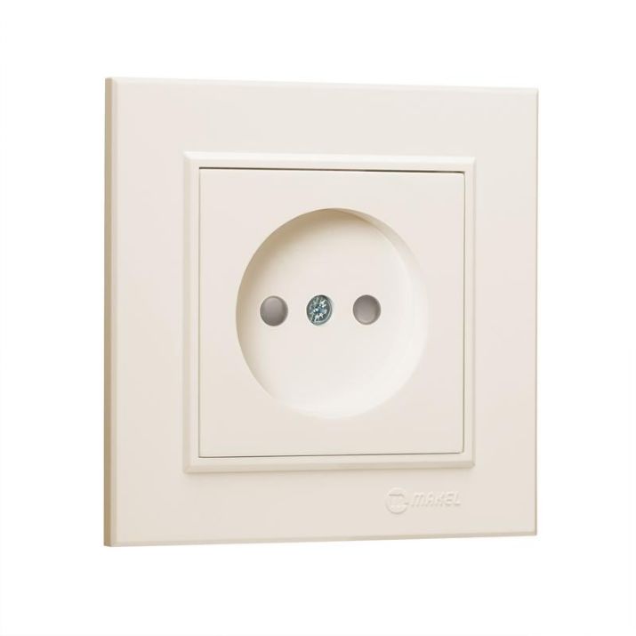 Изображение Розетка б/з СП Karea 16А IP20 крем. Makel 56010022