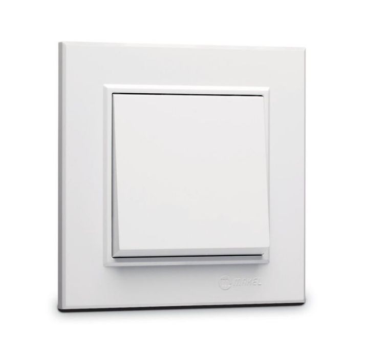 Изображение Переключатель 1-кл. СП Karea 10А IP20 бел. Makel 56001005