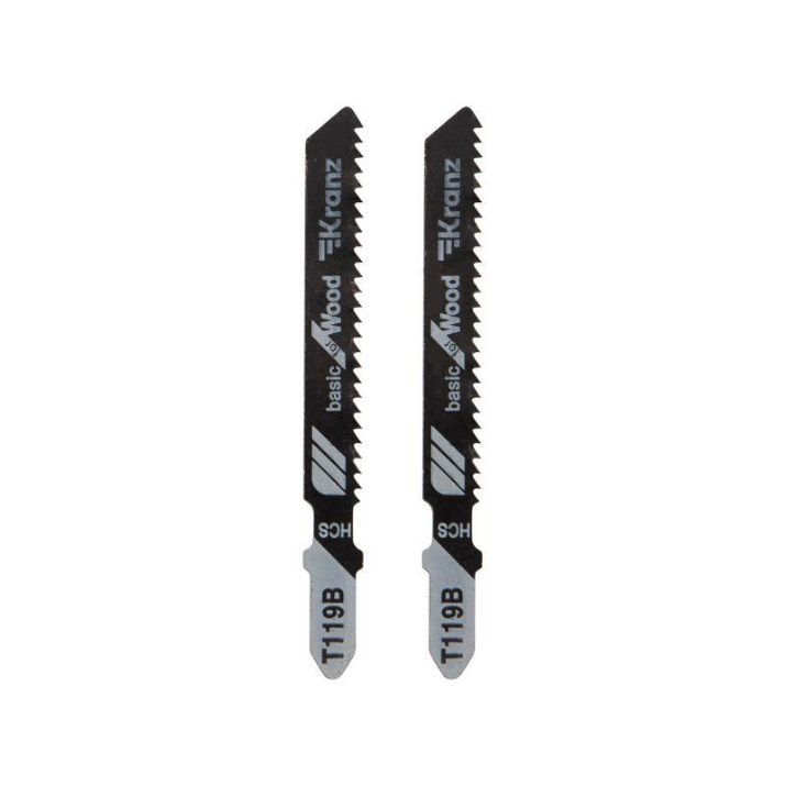 Изображение Пилка для электролобзика по дереву T119B 76мм 12 зубьев на дюйм 4-30мм (уп.2шт) Kranz KR-92-0310