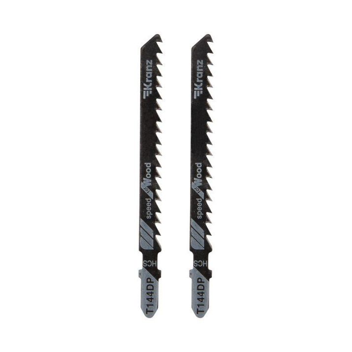 Изображение Пилка для электролобзика по дереву T144DP 100мм 6 зубьев на дюйм 8-60мм (уп.2шт) Kranz KR-92-0317