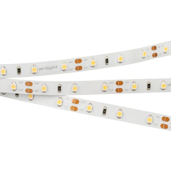 Изображение Лента светодиодная RT 2-5000 12V Warm 2700К 3528 300 LED CRI98 4.8Вт/м IP20 (уп.5м) Arlight 021420(1)