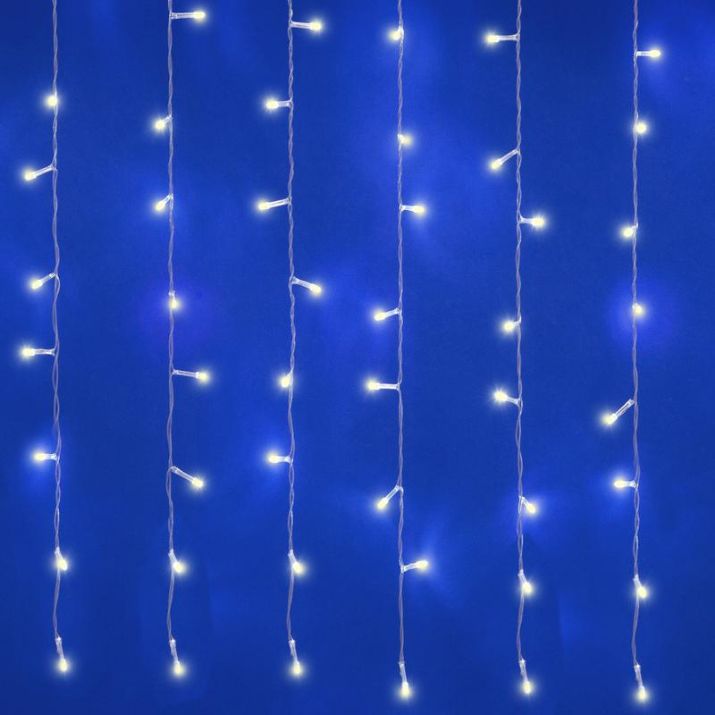 Изображение Занавес светодиодный ULD-C3020-384/DTA/RC WARM WHITE IP44 3х2м 384 LED тепл. свет. провод прозр. пульт ДУ (в/к) Uniel UL-00008561