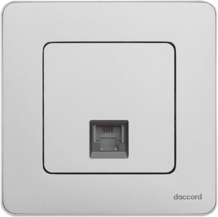 Изображение Розетка телефонная Inspiria RJ11 механизм алюм. Leg 673822