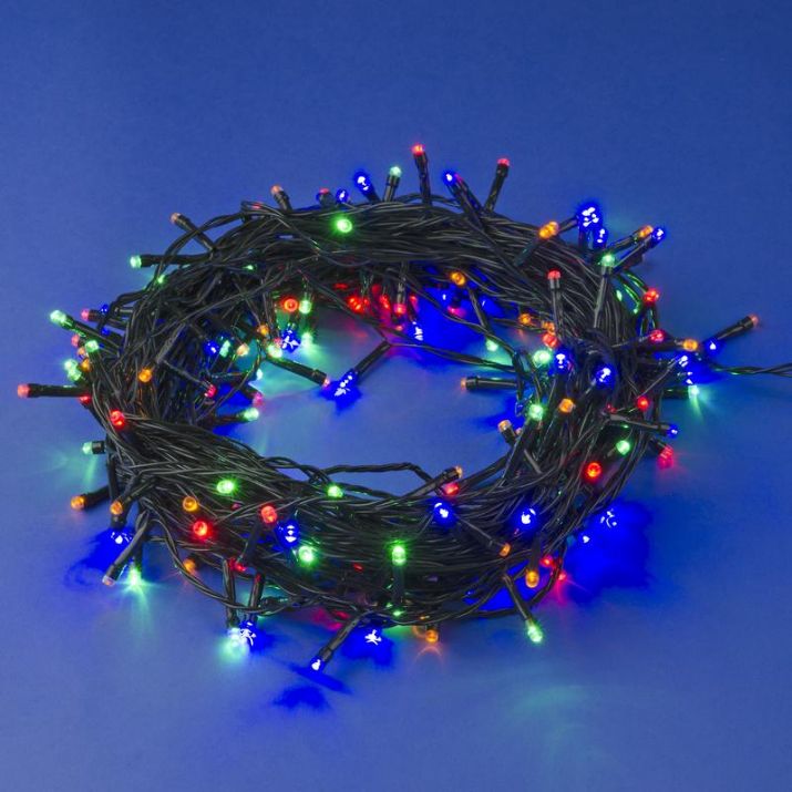 Изображение Гирлянда LED ULD-S2000-200/DGA MULTI IP20 20м 200 диодов разноцвет. свет провод зел. Uniel UL-00007307