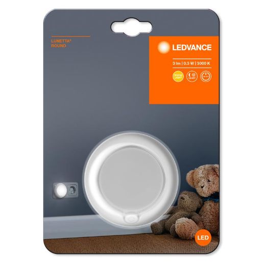 Изображение Светильник LUNETTA Round 0.3Вт 3000К 3лм 220-240В IP20 с сенсором бел. LEDVANCE 4058075266827