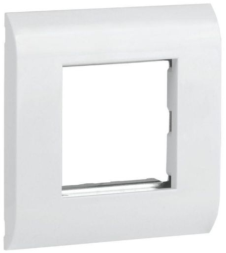 Изображение Рамка лицевая для мод. Mosaic 80х80мм метал. суппорт бел. ITK CS5-12M-M
