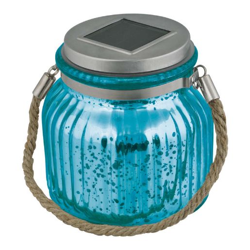 Изображение Светильник садовый USL-M-210/GN120 BLUE JAR IP44 солнечная батарея Uniel UL-00003208