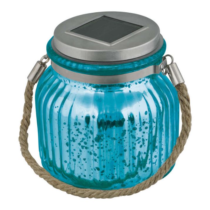 Изображение Светильник садовый USL-M-210/GN120 BLUE JAR IP44 солнечная батарея Uniel UL-00003208