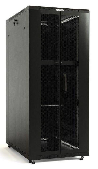 Изображение Шкаф напольный TTB-4268-DD-RAL9004 2055х600х800 Hyperline 392683