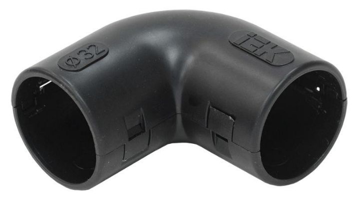 Изображение Поворот открывающийся на 90град. CI32G черн. IEK CTA10D-CIG32-K02-025