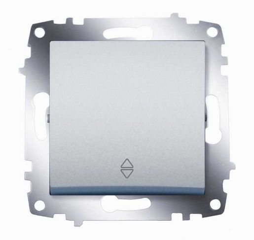 Изображение Переключатель 1-кл. СП Cosmo 10А IP20 (сх. 6) механизм алюм. ABB 619-011000-209