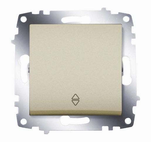 Изображение Переключатель 1-кл. СП Cosmo 10А IP20 (сх. 6) механизм титаниум ABB 619-011400-209