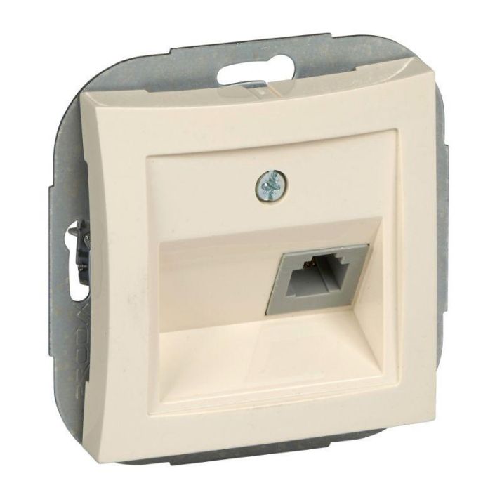 Изображение Розетка телефонная СП Дуэт RJ11 механизм беж. SchE WDE000281