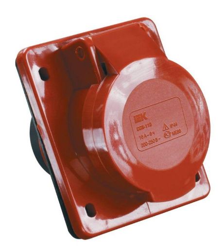 Изображение Розетка встраиваемая 16А 3P+E 380В IP44 ССИ-414 IEK PSR42-016-4
