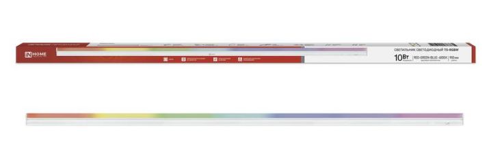 Изображение Светильник светодиодный СПБ-Т5-RGBW 10Вт red-green-blue-4000К 230В 900мм IN HOME 4690612057767