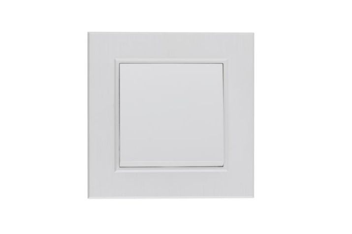 Изображение Выключатель 1-клав. Karea LINE STAR жемчуж. Makel 86100001