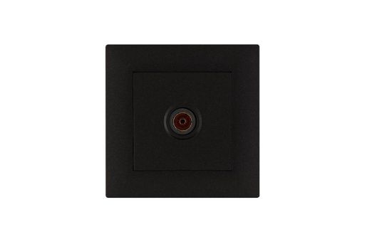 Изображение Розетка TV проходная Karea RIZZ STAR чер. Makel 88054007