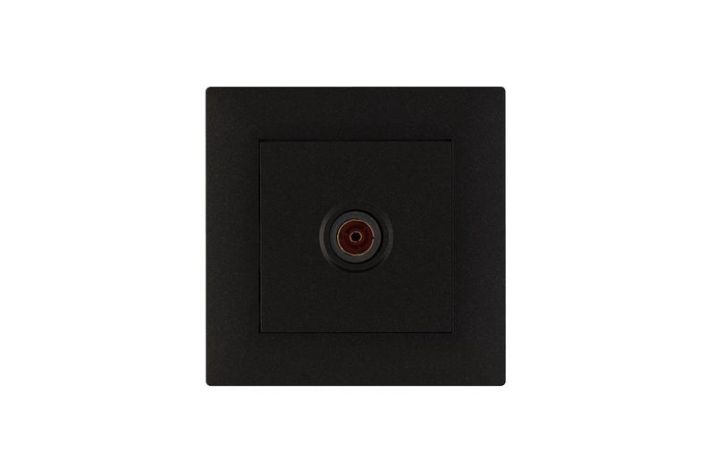 Изображение Розетка TV проходная Karea RIZZ STAR чер. Makel 88054007