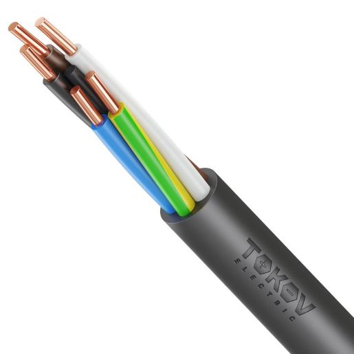 Изображение Кабель TOKOV ELECTRIC ВВГнг(А)-LS 5х6 ОК (N PE) 0.66кВ (м) УТ000028410