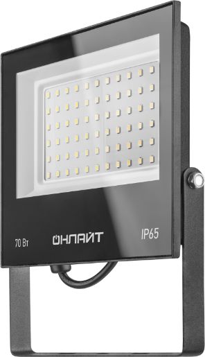 Изображение Прожектор светодиодный 90 550 OFL-70-4K-BL-IP65-LED 70Вт 4000К IP65 5600лм черн. ОНЛАЙТ 90550