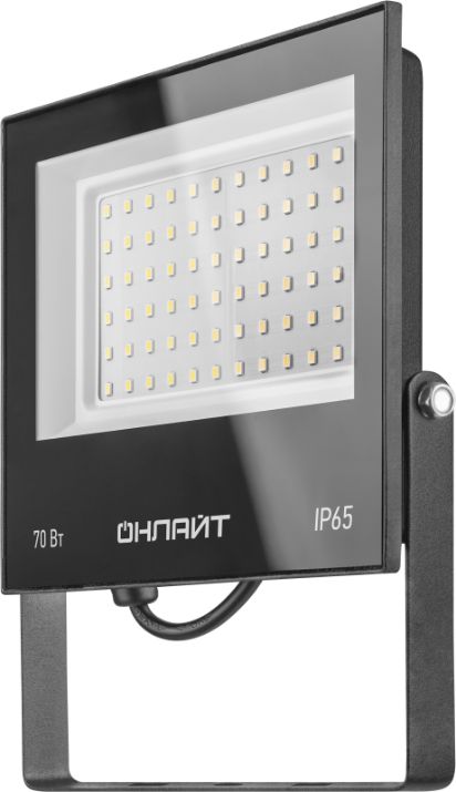 Изображение Прожектор светодиодный 90 550 OFL-70-4K-BL-IP65-LED 70Вт 4000К IP65 5600лм черн. ОНЛАЙТ 90550