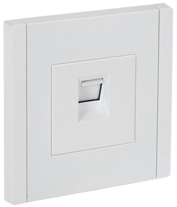 Изображение Розетка компьютерная RJ45 кат.5E FORTE&PIANO FP232 бел. IEK FP-K10-1-K01