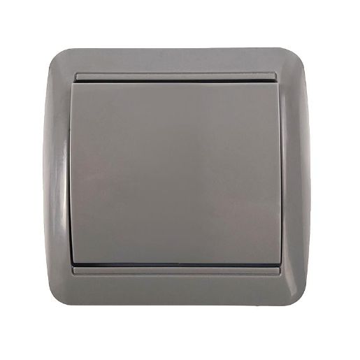 Изображение Выключатель 1-кл. ОП Клио 10А IP44 сер. UNIVersal К2221-Gr