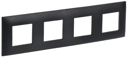 Изображение Рамка 4-м SKANDY SK-F04Bl черн. IEK SK-M42-K02