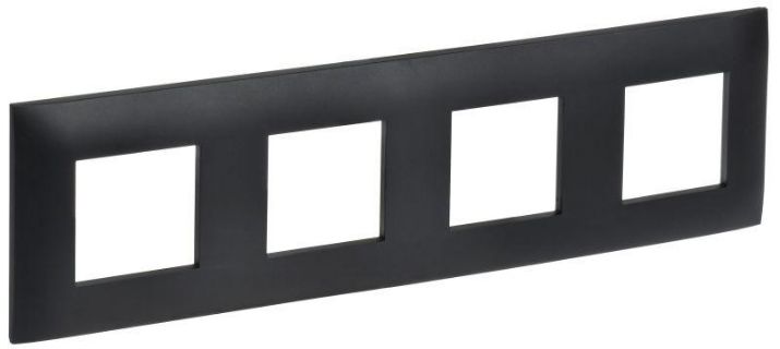 Изображение Рамка 4-м SKANDY SK-F04Bl черн. IEK SK-M42-K02