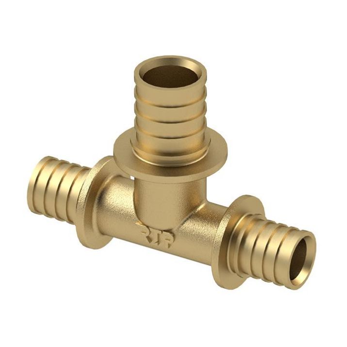 Изображение Тройник аксиальный латунь 16 жел. RTP 34799