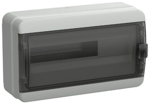 Изображение Корпус пластиковый КМПн-18 IP65 черн. прозр. дверь TEKFOR IEK TF5-KP72-N-18-65-K03-K02