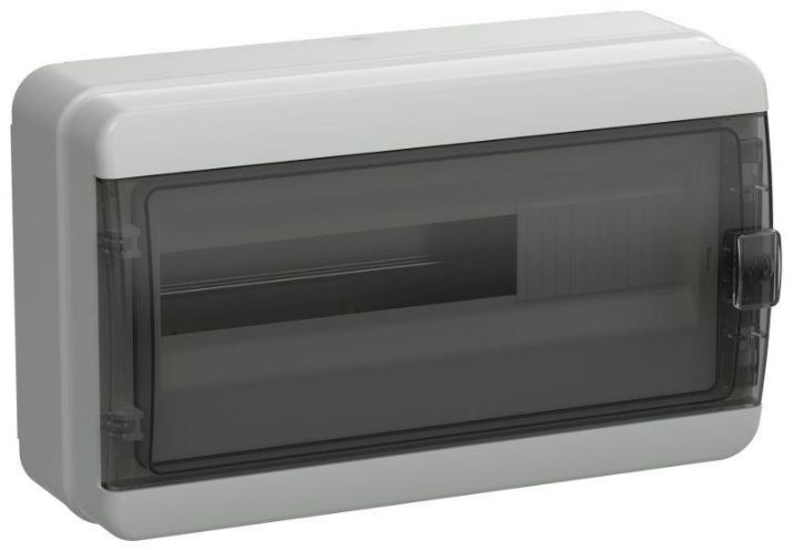 Изображение Корпус пластиковый КМПн-18 IP65 черн. прозр. дверь TEKFOR IEK TF5-KP72-N-18-65-K03-K02