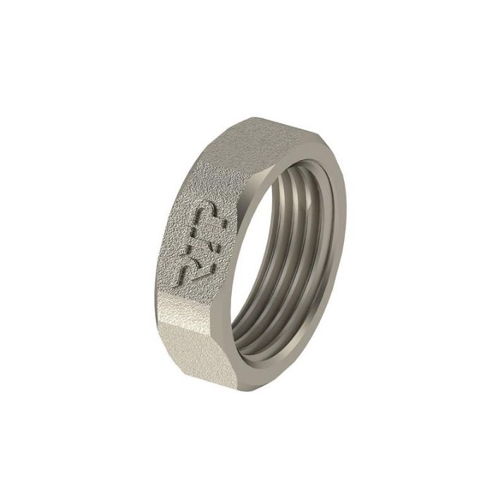 Изображение Контргайка латунь 3/4дюйм никель (инд. упак.) RTP 34871