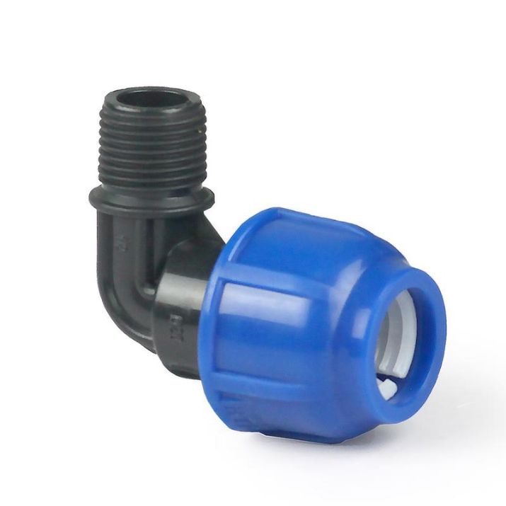 Изображение Отвод компрессионный наружн. резьба PN16 d25х3/4дюйм для ПЭ труб RTP 14697