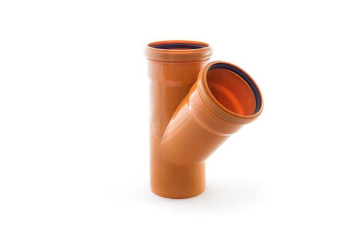 Изображение Тройник НК ПП 110/110х45 рыж. RTP 36512