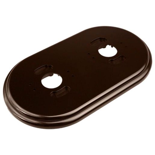 Изображение Рамка 2-м R пластик корич. Bironi RF1-620-22