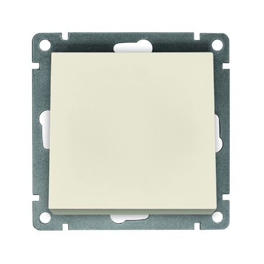 Изображение Выключатель 1-кл. СП Афина 10А IP20 механизм сл. кость (ivory) Universal A0021-I