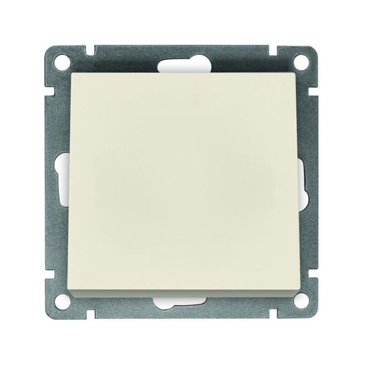 Изображение Выключатель 1-кл. СП Афина 10А IP20 механизм сл. кость (ivory) Universal A0021-I