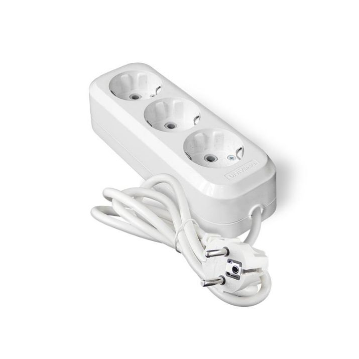 Изображение Удлинитель 3х3м с заземл. IP20 Е-303А ПВС 3х1.5 Universal 1722