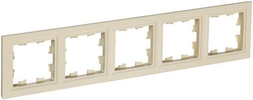 Изображение Рамка 5-м BRITE РУ-5-БрКр беж. IEK BR-M52-K10