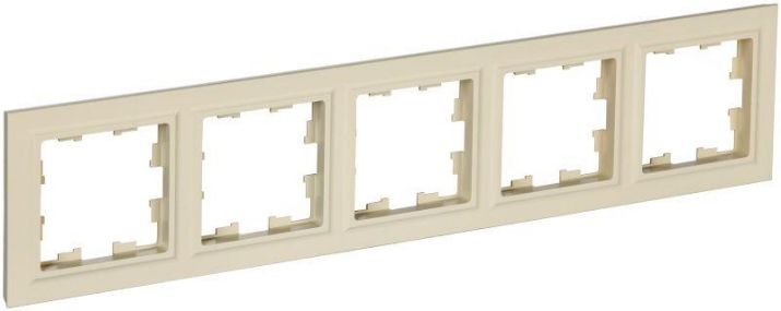 Изображение Рамка 5-м BRITE РУ-5-БрКр беж. IEK BR-M52-K10